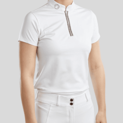 Montar - Haut de concours MoGloria MC T Caviar Tape SS25 - Blanc