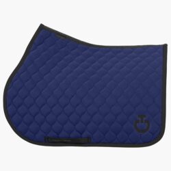 Cavalleria Toscana – Tapis de Jumping matelassure circulaire – Midnight blue (SS25 SOT053 JE 7200)
