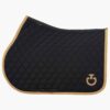 Cavalleria Toscana - Tapis de Jumping matelassure circulaire - Noir /tan (SS25 - 994F)