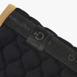 Cavalleria Toscana - Tapis de Jumping matelassure circulaire - Noir /tan (SS25 - 994F)