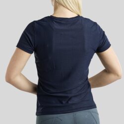 Montar - Tee shirt MoStella Mesh with Contrast Stated Logo Print - Marine