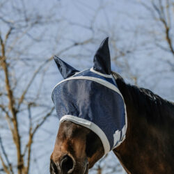 Masque anti-mouches pour cheval EQUITHÈME avec cerceau – anti-UV