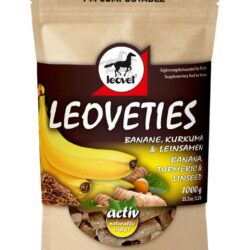 LEOVET - Friandises pour chevaux - banane/curcuma/lin, Taille : 1 kg