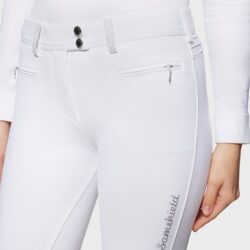 Pantalon d’équitation Samshield FW25 femme Adele Knee Grip blanc