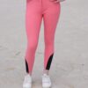 Pantalon Athenais rose, de face