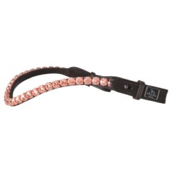 frontal cheval cuir marron rose gold