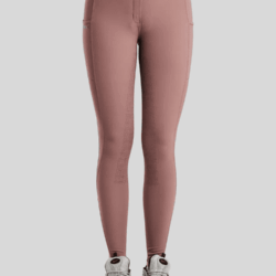 Pantalon d’équitation Montar Megan Dusty Rose avec poches téléphone et Full grip