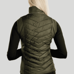 Veste sans manches Montar MoMari Hybrid Olive avec cristaux Rosegold