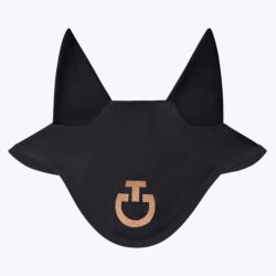 Bonnet Cavalleria Toscana noir logo Toffee FW25