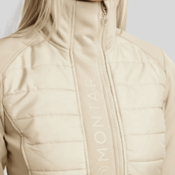 Veste d’équitation Montar Emma Quilt Body Jacket Warm Light Grey matelassée et légère