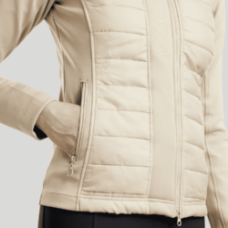 Veste d’équitation Montar Emma Quilt Body Jacket Warm Light Grey matelassée et légère