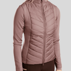 Veste d’équitation Montar MoMari Hybrid Dusty Rose avec cristaux Rosegold