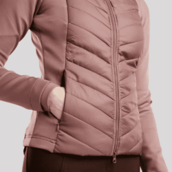 Veste d’équitation Montar MoMari Hybrid Dusty Rose avec cristaux Rosegold