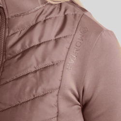Veste d’équitation Montar MoMari Hybrid Dusty Rose avec cristaux Rosegold