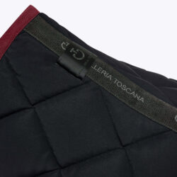 tapis jumping Cavalleria Toscana noir logo Bordeaux FW25