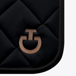 tapis jumping Cavalleria Toscana noir logo Toffee FW25