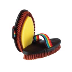 HIPPOTONIC - Brosse Éponge – Dos PVC Ergonomique pour Toilettage Chevaux