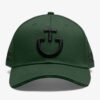 Casquette Cavalleria Toscana FW25 Jungle Green en coton avec logo 3D et fermeture ajustable