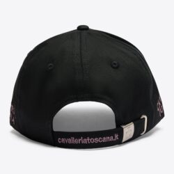 Casquette Cavalleria Toscana en coton Noir & Lila élégante et respirante