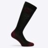 Chaussettes techniques en laine Cavalleria Toscana Noir & Bordeaux FW25