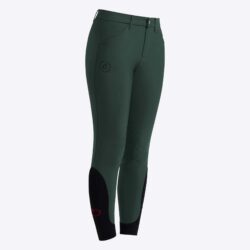 Pantalon Cavalleria Toscana Junior Forest Green unisex bi-stretch avec grip silicone