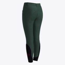 Pantalon Cavalleria Toscana Junior Forest Green unisex bi-stretch avec grip silicone