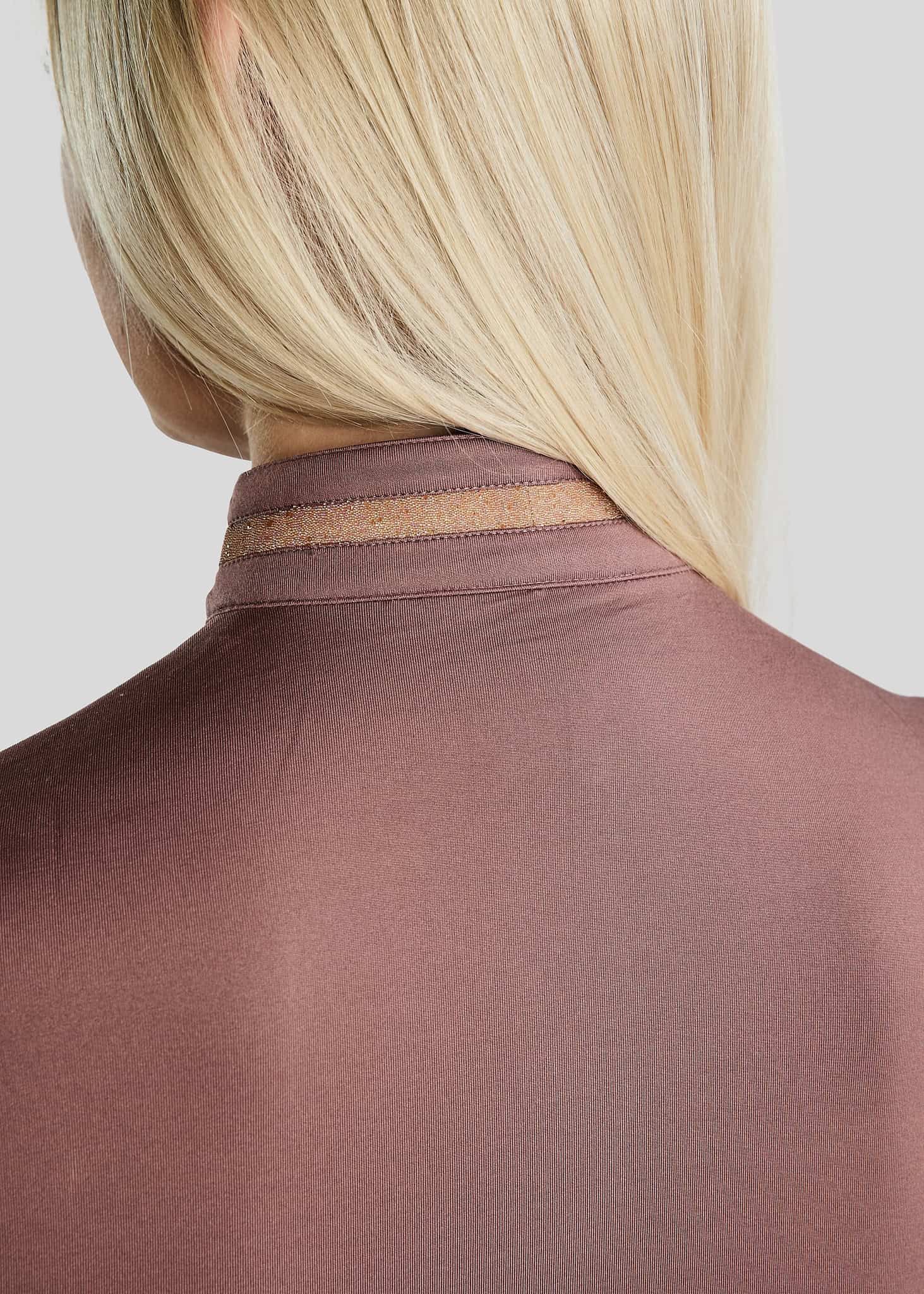 montar-fw25-haut-moglenda-thermo-ls-dusty-rose-rosegold.jpg Haut Montar FW25 MoGlenda Thermo LS Dusty Rose avec bande Roségold Caviar et zip Roségold