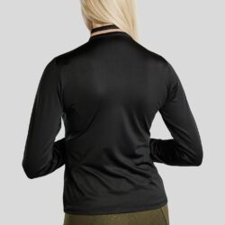 Haut Montar FW25 MoGlenda Thermo LS Noir avec bande Roségold Caviar et zip Roségold