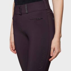 Pantalon Samshield FW25 Claranova Aubergine avec Knee Grip silicone et coupe ajustée