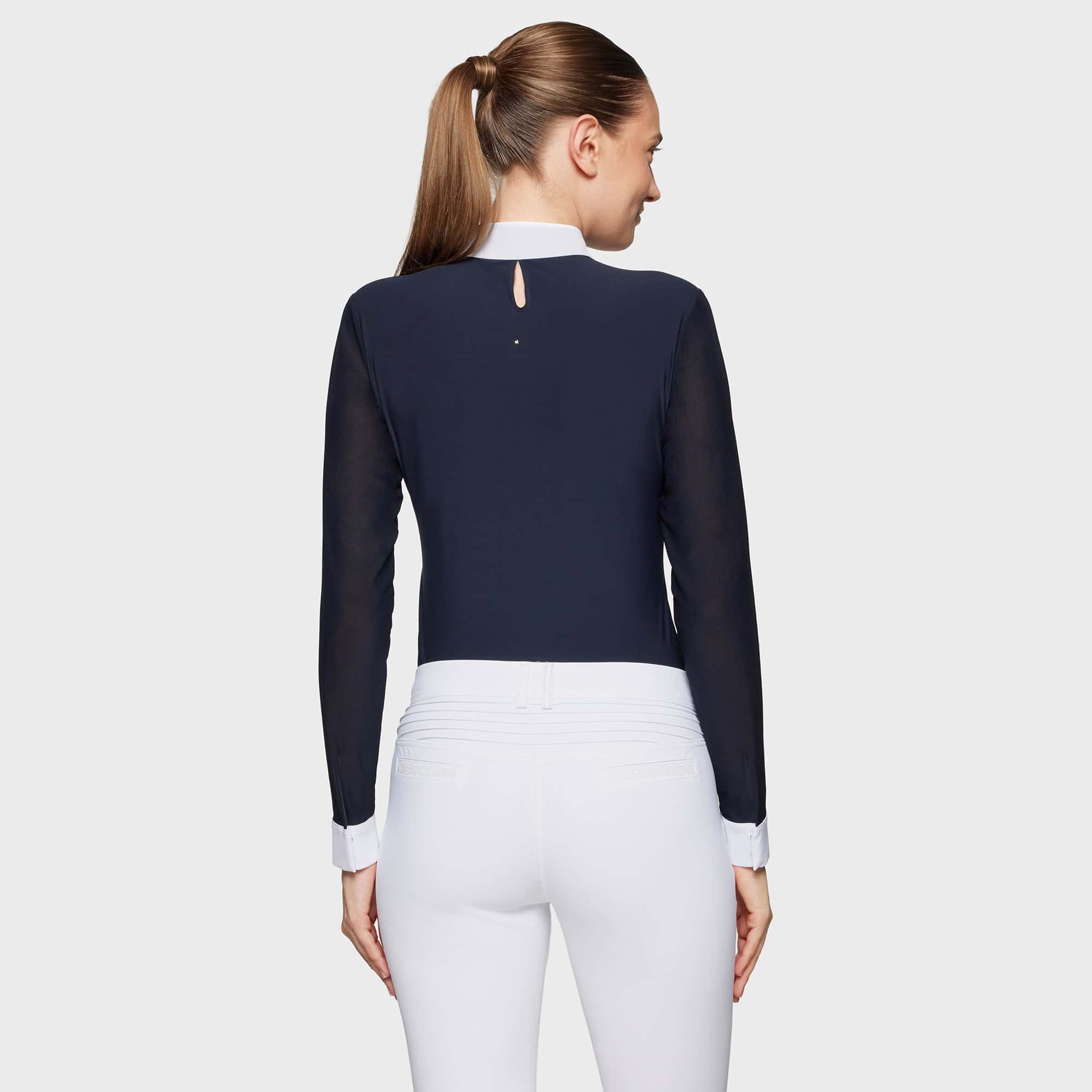 samshield-fw25-chemise-faustine-premium-navy-cosmic-nights.jpg Chemise Samshield FW25 Faustine Premium Navy Cosmic Nights, manches longues et tissu respirant