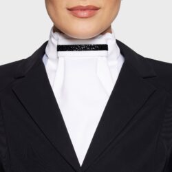 Plastron Samshield FW25 Premium Black Chrome élégant et technique pour concours