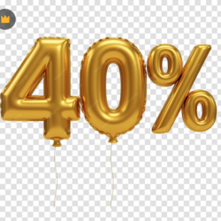 40%
