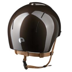 Casque KEP Italia Smart Nova Polish Brun visière standard jugulaire beige