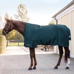 Waldhausen – Couverture d’extérieur High Neck ARCTIC 100 g – Bleu pétrole