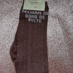 Chaussettes Équitation Adultes Paillettes Attitudes "Maman Bord de Piste" – Bordeaux