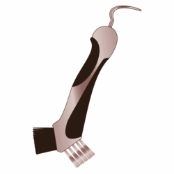Imperial riding - Cure pied scraper - Dark brown-Rose gold