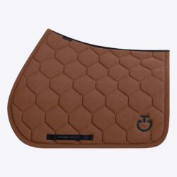 Cavalleria Toscana – Tapis Quilted Jersey Perforated Jumping SS26 – Terre de Sienne