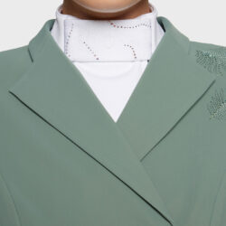 Samshield  - Plastron Crystal Ferna SS26 Hologram – Plastron d’équitation femme haut de gamme