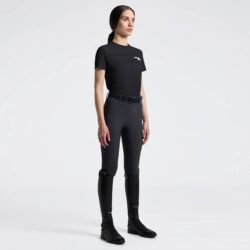 Cavalleria Toscana – T-shirt Perforated Insert SS26 – Ocean Blue