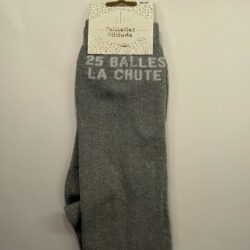 Chaussettes Équitation Adultes Paillettes Attitudes "25 balle la chute" – Argenté
