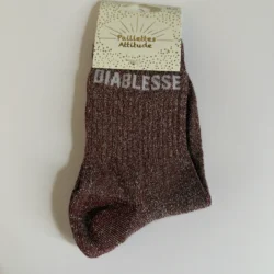 Chaussettes Équitation Adultes Paillettes Attitudes "Diablesse" – Bordeaux