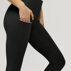 Tommy Hilfiger – Legging Elmira All-Year Rhinestone Full Grip – Noir SS26