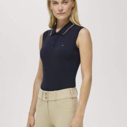 Tommy Hilfiger – Haut sans manches Cordova Sleeveless Polo – Desert Sky SS26