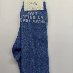 Chaussettes Équitation Adultes Paillettes Attitudes "Fait péter la cartouche" –  Marine