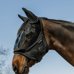 Equithème – Masque anti-mouches Doux anti-UV cheval – confort & protection