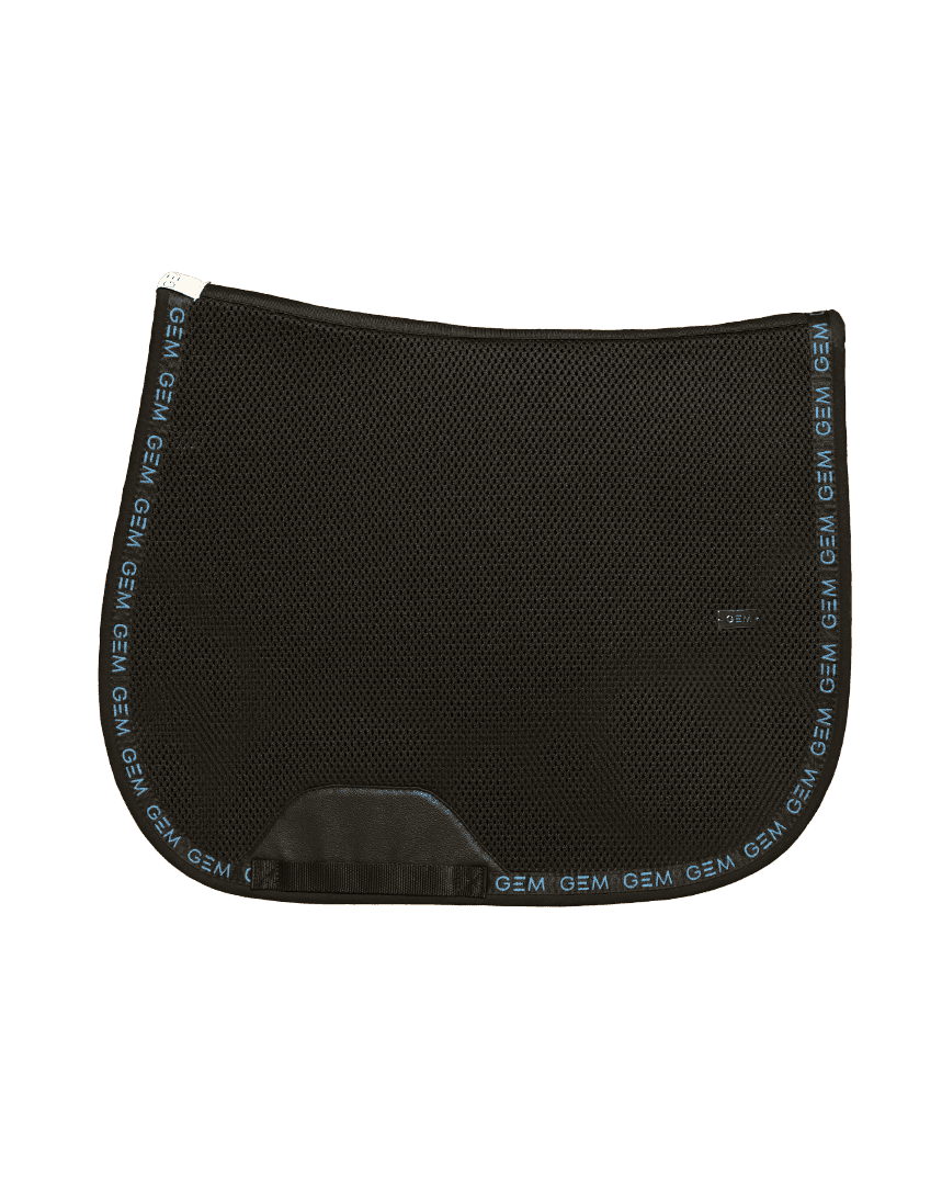 GEM - Tapis de selle Mesh Obstacle - Noir / Bleu électrique
