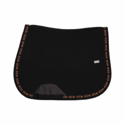 GEM - Tapis de selle Mesh Obstacle - Noir / Corail
