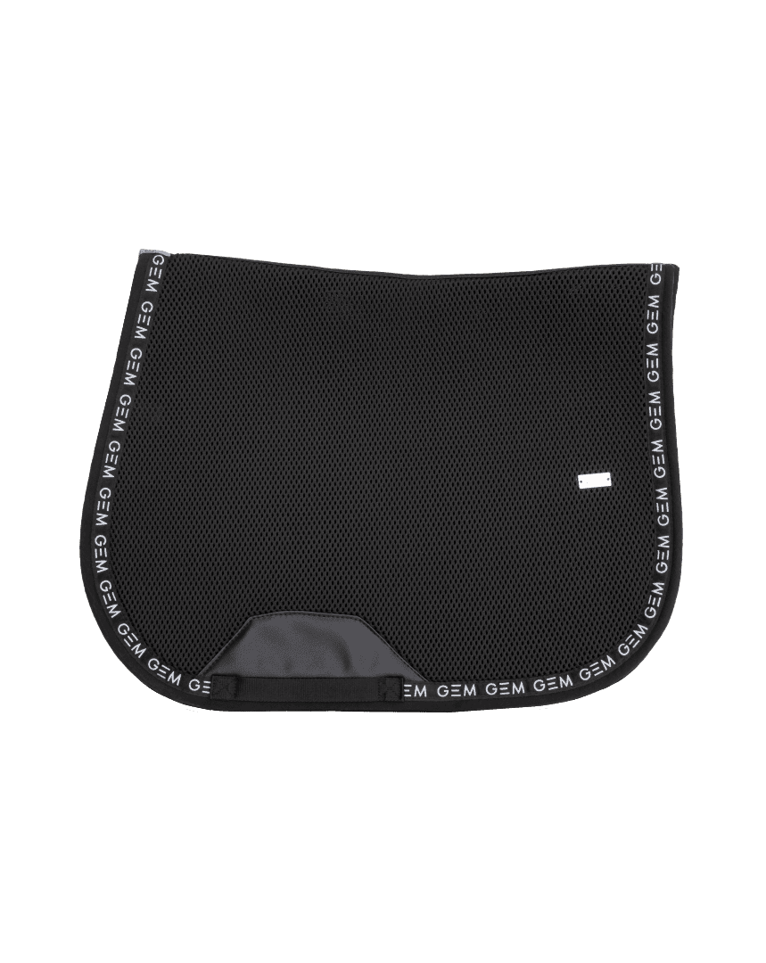 GEM – Tapis de selle Mesh Obstacle – Noir / Silver GEM - Tapis de selle Mesh Obstacle - Noir / Silver