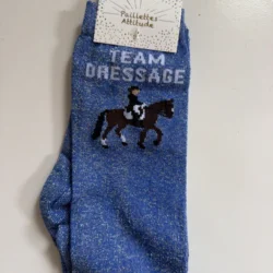 Paillettes attitude - Chaussettes Équitation Adultes "Team dressage" –  Bleues