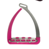 Étriers de sécurité Veredus Steel 1 Pink en acier forgé avec ouverture flexible 360°